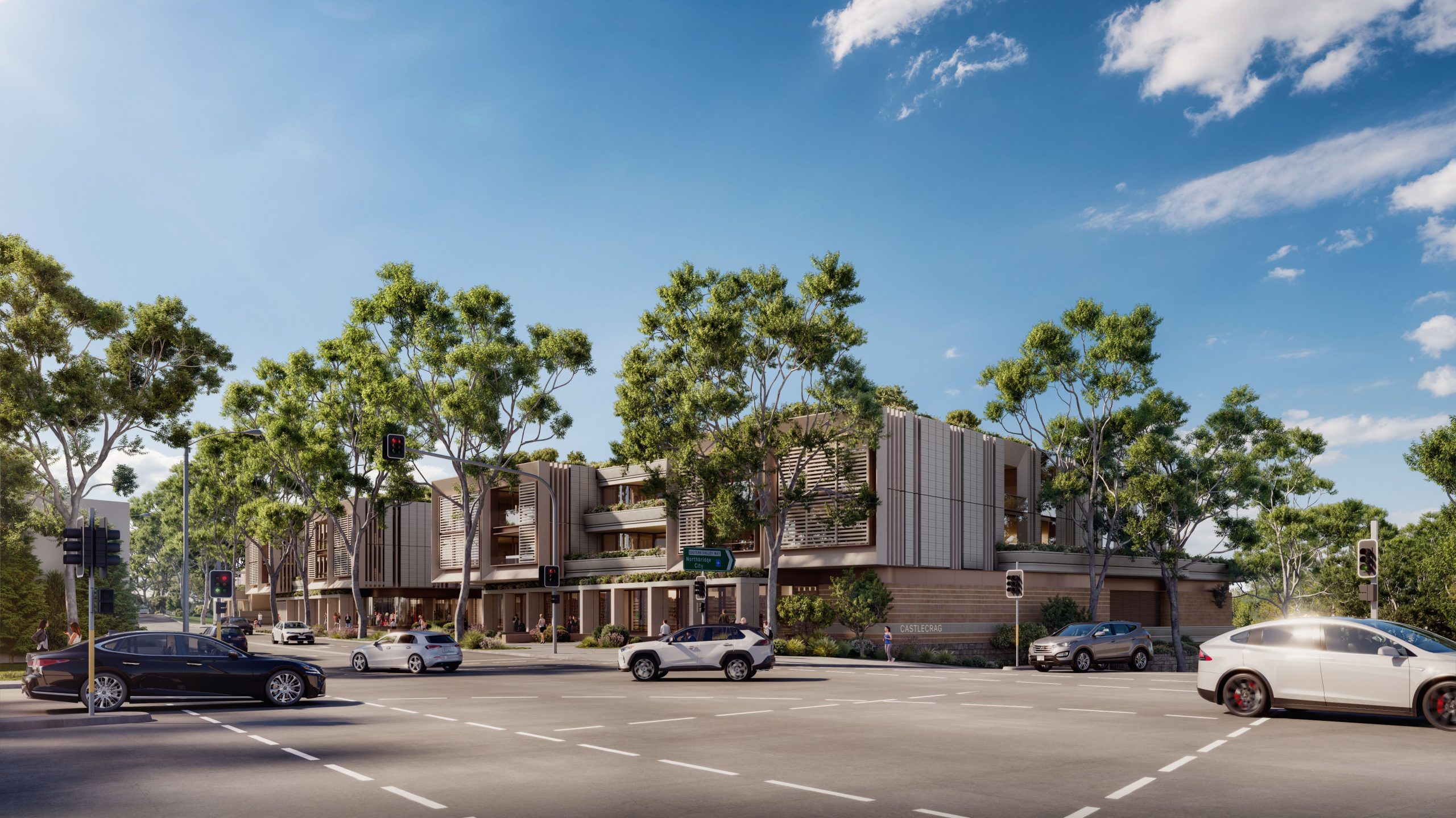 Artist's rendering of new Quadrangle complex